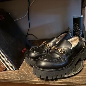 Gucci lug sole loafers, GUC, women’s size 11.